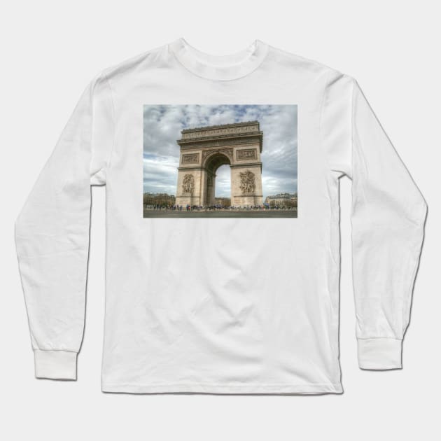Arc De Triomphe 2018 Long Sleeve T-Shirt by Michaelm43